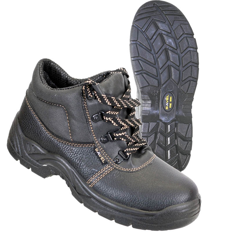 Ботинки "Footwear" (юфть, ПУ), черный SAVEL